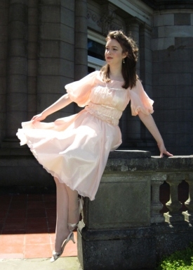 A reproduction of one of Liesl's dresses in The Sound of Music.