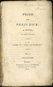 Pride and Prejudice title page